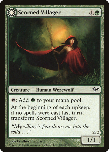 Scorned Villager (125) Foil - Dark Ascension