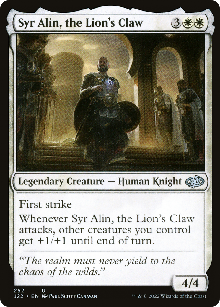 Syr Alin, the Lion's Claw (252) - Jumpstart 2022