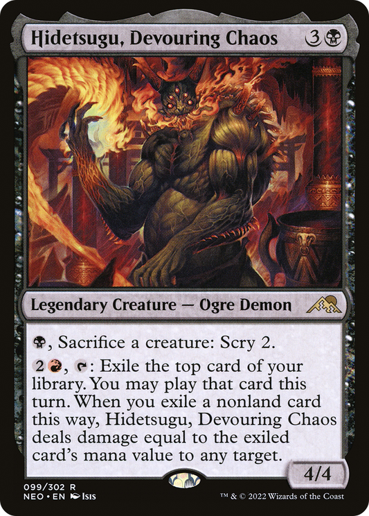 Hidetsugu, Devouring Chaos (099) - Kamigawa: Neon Dynasty