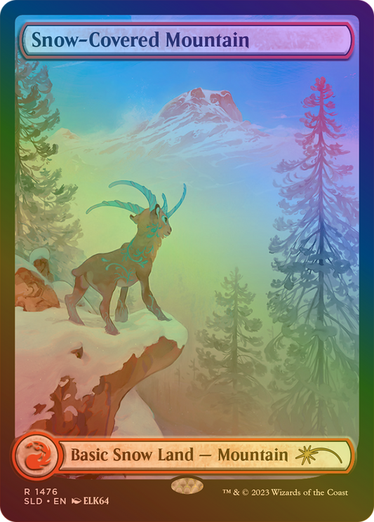 Snow-Covered Mountain (1476) Foil - Secret Lair Drop