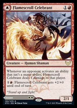 Flamescroll Celebrant (150) Foil - Strixhaven: School of Mages