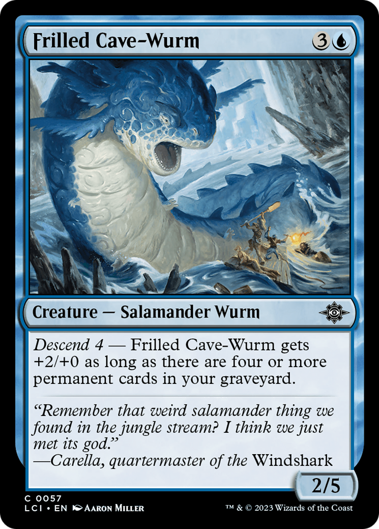 Frilled Cave-Wurm (057) - The Lost Caverns of Ixalan