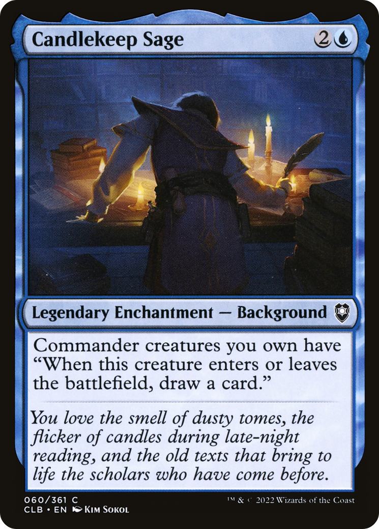 Candlekeep Sage [Commander Legends: Battle for Baldur's Gate] Foil