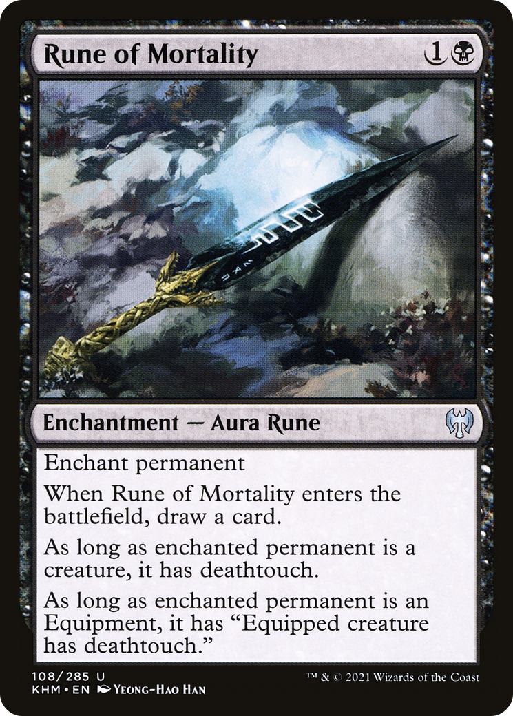 Rune of Mortality (108) Foil - Kaldheim