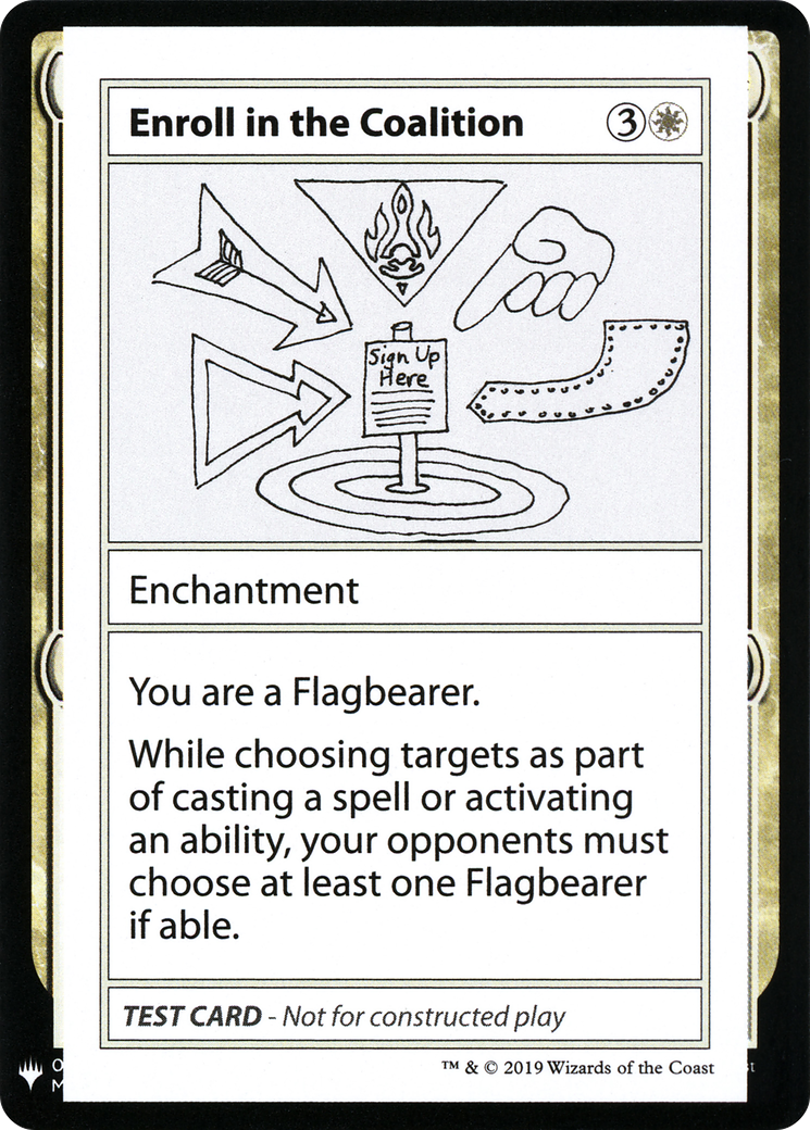 Enroll in the Coalition (004) - Mystery Booster Playtest Cards 2019
