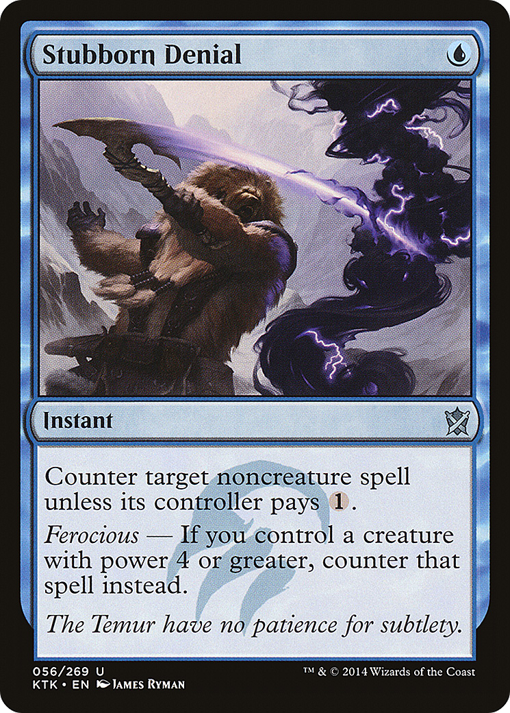 Stubborn Denial (056) Foil - Khans of Tarkir