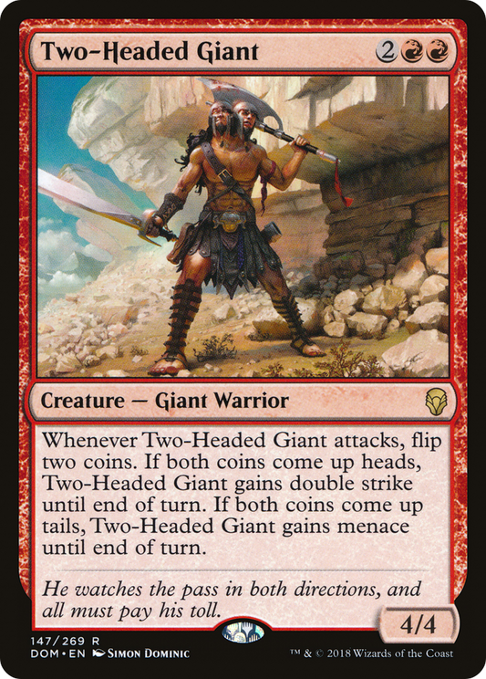 Two-Headed Giant [Dominaria] Foil