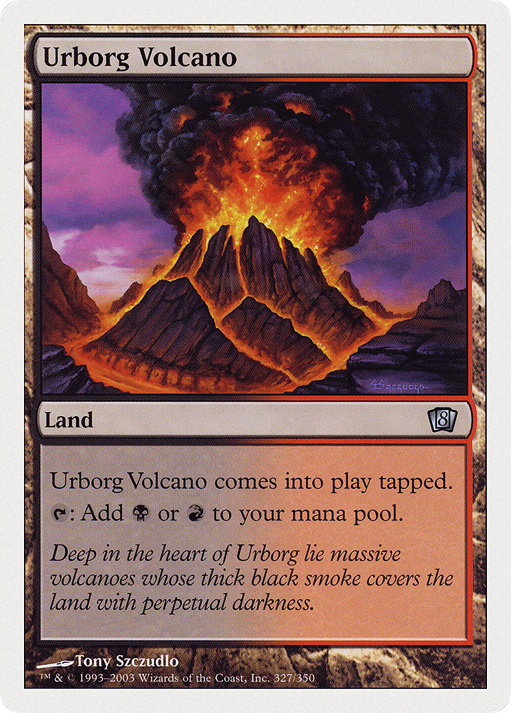 Urborg Volcano (327) Foil - Eighth Edition