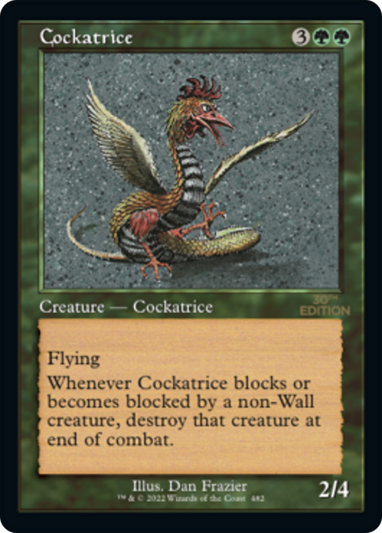 Cockatrice (Retro) [30th Anniversary Edition] | Silver Goblin