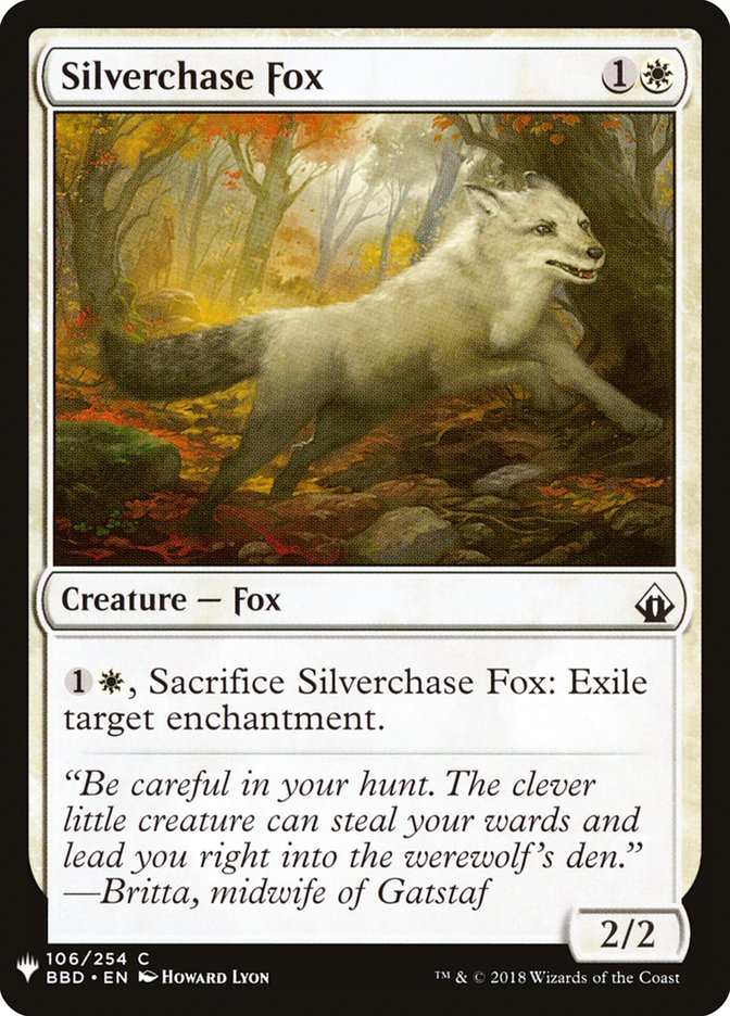 Silverchase Fox [Mystery Booster] | Silver Goblin