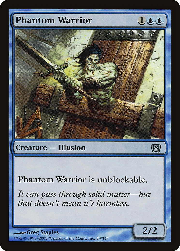 Phantom Warrior (093) Foil - Eighth Edition