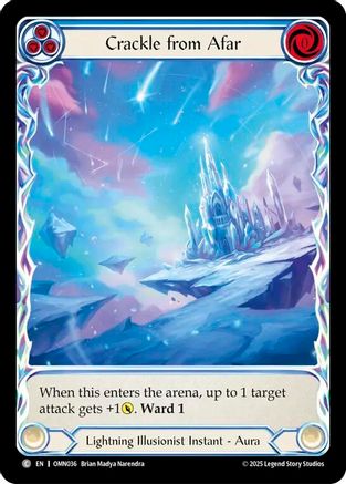 Crackle From Afar (OMN036) Cold Foil - Omens of the Third Age
