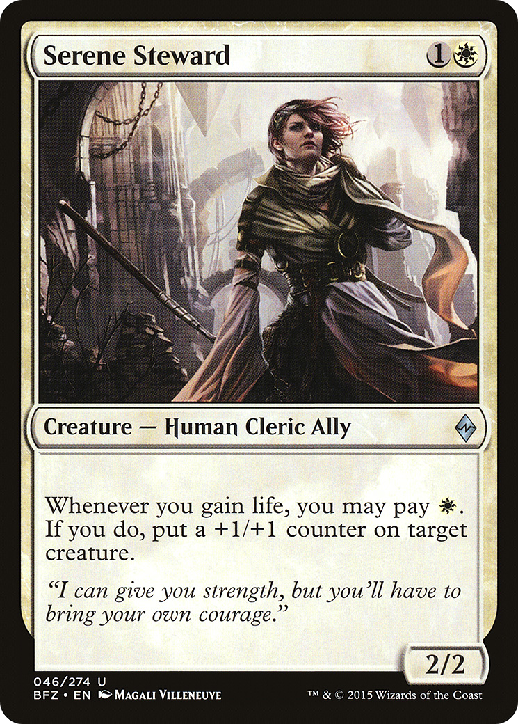 Serene Steward (046) Foil - Battle for Zendikar