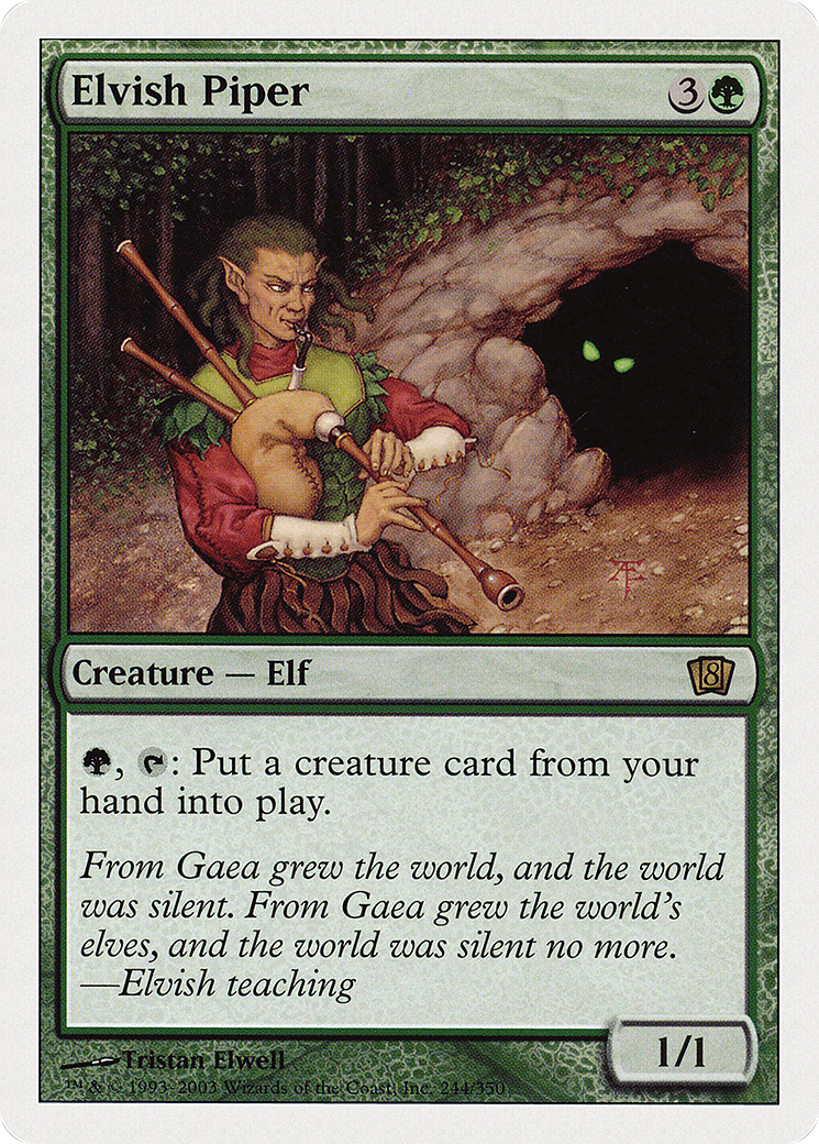 Elvish Piper (244) Foil - Eighth Edition