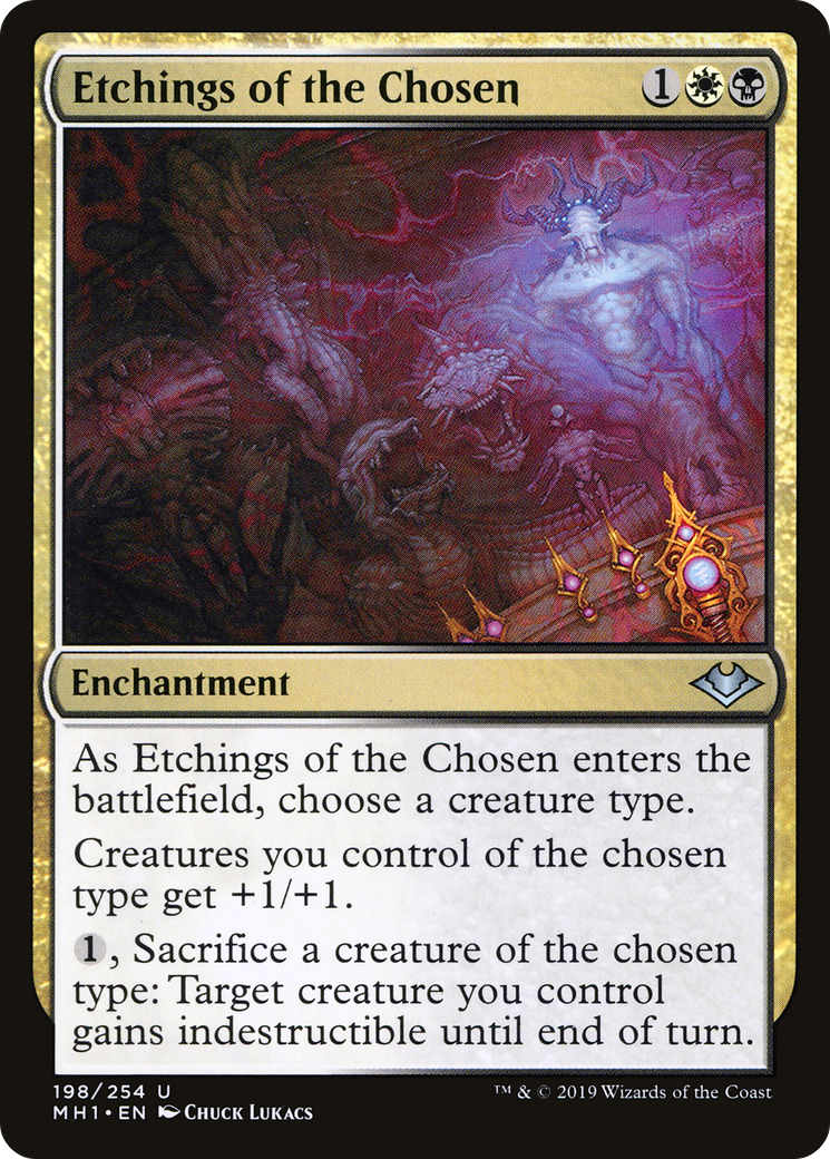 Etchings of the Chosen (198) Foil - Modern Horizons
