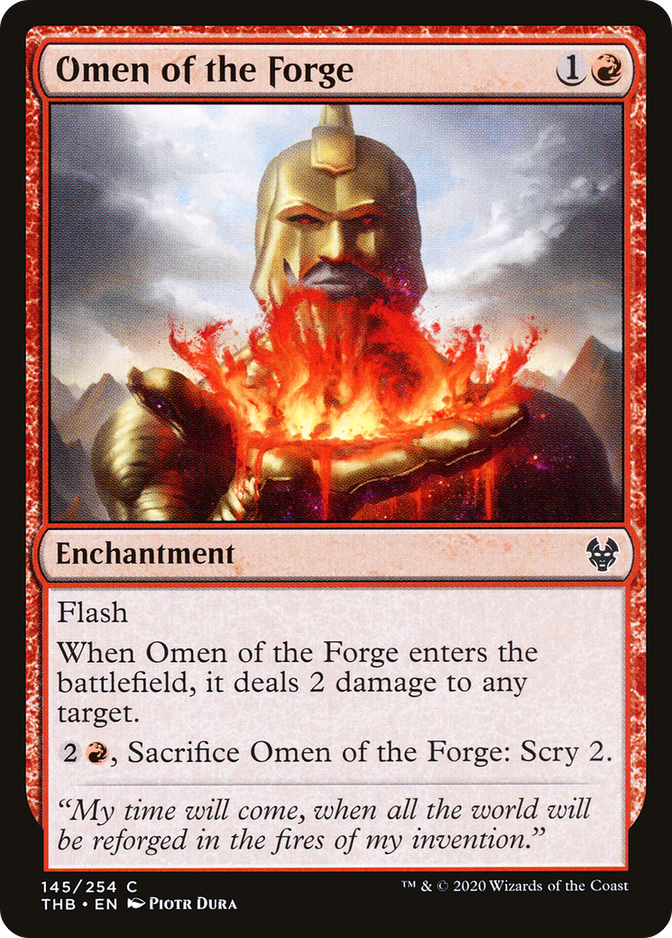 Omen of the Forge (145) Foil - Theros Beyond Death