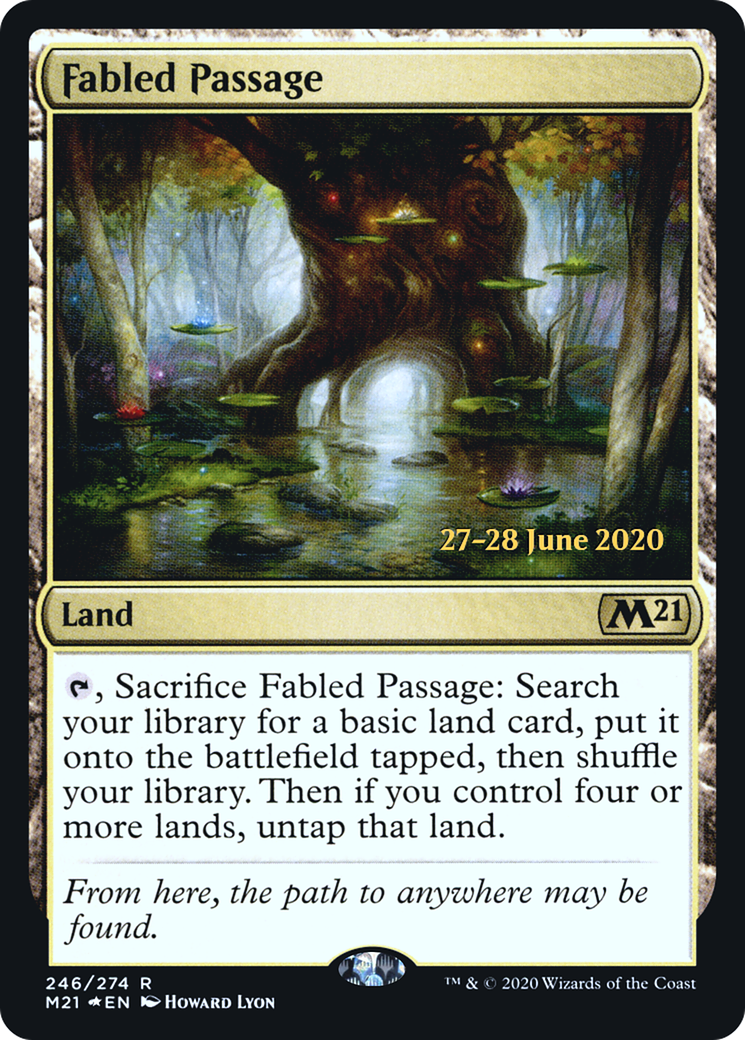 Fabled Passage (246s) Foil - Core Set 2021 Promos