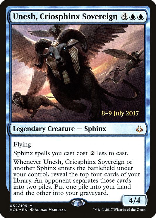 Unesh, Criosphinx Sovereign [Hour of Devastation Prerelease Promos]