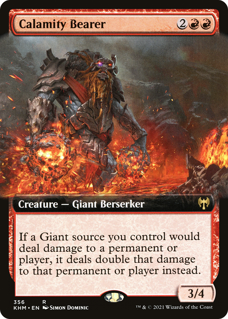 Calamity Bearer (Extended Art) [Kaldheim] Foil