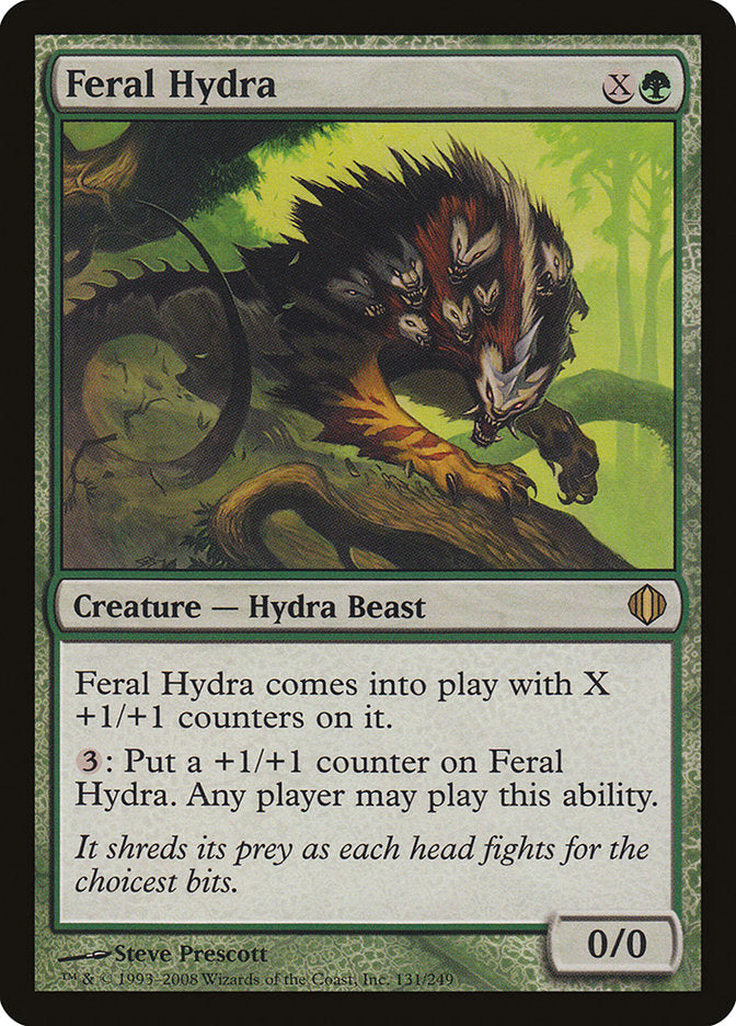 Feral Hydra (Oversized) [Oversize Cards] | Silver Goblin