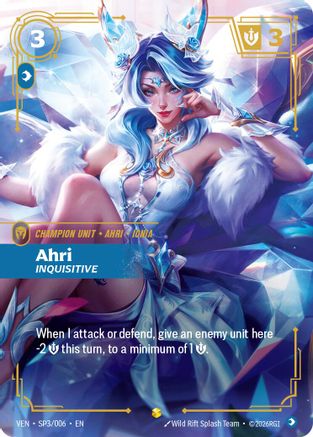 Ahri – Inquisitive (SP3) Foil - Vendetta