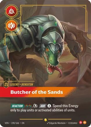 Renekton – Butcher of the Sands (Overnumbered) (190) Foil - Vendetta