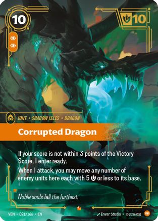 Corrupted Dragon (091) Foil - Vendetta