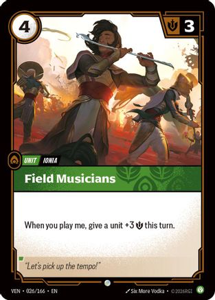 Field Musicians (026) Foil - Vendetta
