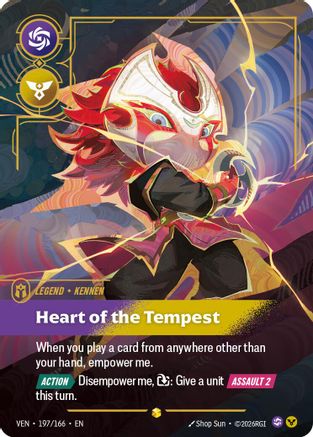 Kennen – Heart of the Tempest (Overnumbered) (197) Foil - Vendetta