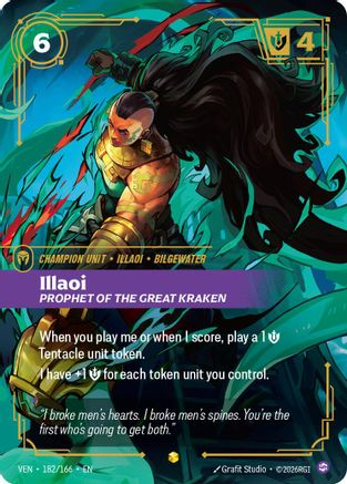 Illaoi – Prophet of the Great Kraken (Overnumbered) (182) Foil - Vendetta