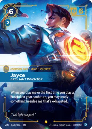 Jayce – Brilliant Inventor (Alternate Art) (068a) Foil - Vendetta