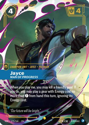 Jayce – Man of Progress (Overnumbered) (175) Foil - Vendetta