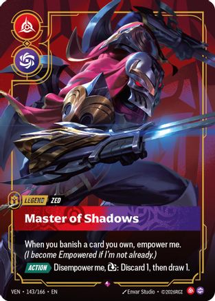 Zed – Master of Shadows (143) Foil - Vendetta