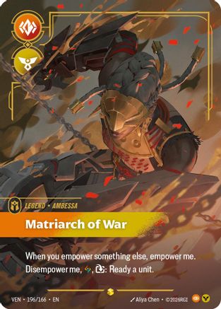 Ambessa – Matriarch of War (Overnumbered) (196) Foil - Vendetta
