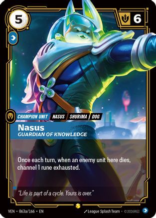 Nasus – Guardian of Knowledge (Alternate Art) (063a) Foil - Vendetta