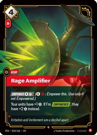 Rage Amplifier (018) Foil - Vendetta