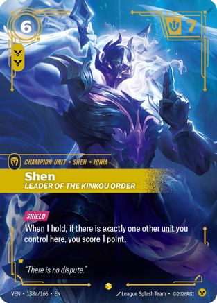 Shen – Leader of the Kinkou Order (Alternate Art) (138a) Foil - Vendetta
