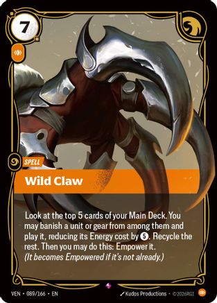 Wild Claw (089) Foil - Vendetta
