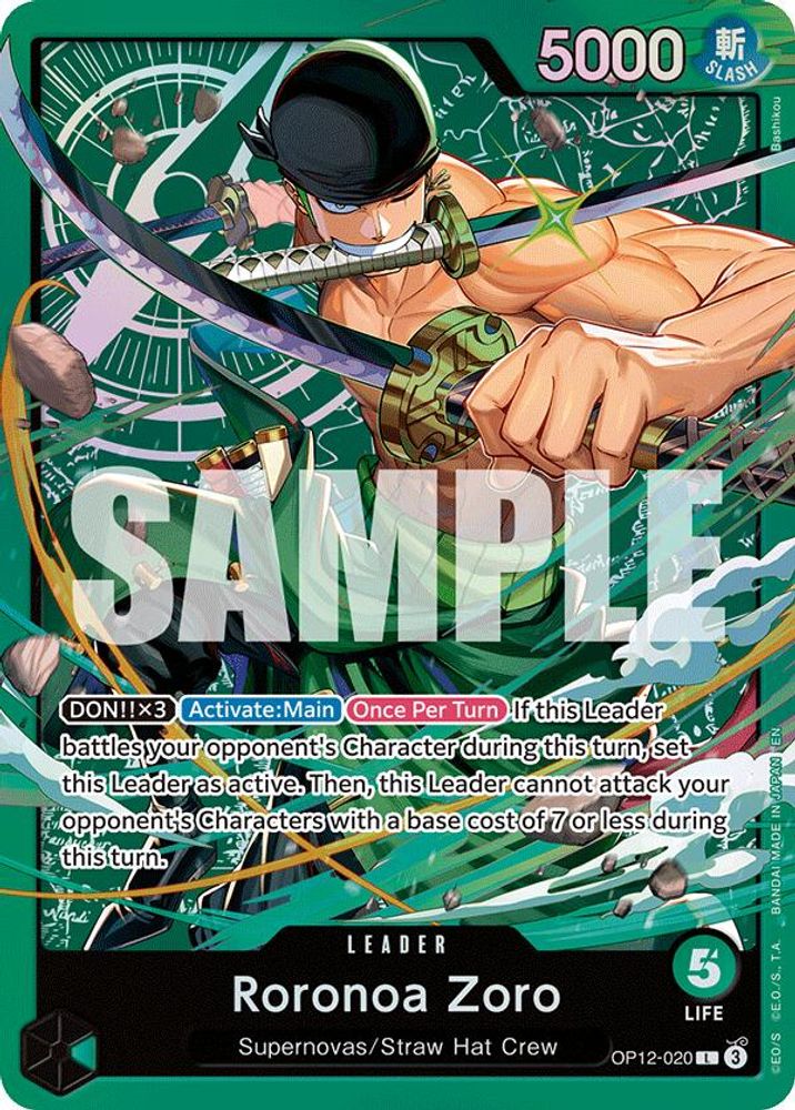 Roronoa Zoro (Reprint) (OP12-020) Foil