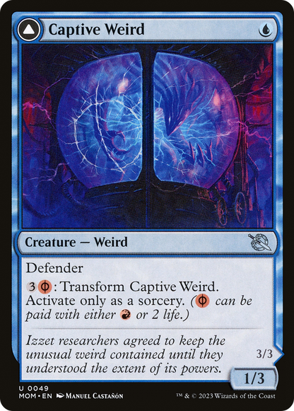 Captive Weird // Compleated Conjurer [March of the Machine] Foil