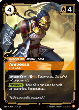 Ambessa – The Wolf (084) Foil - Vendetta