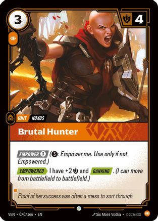 Brutal Hunter (070) Foil - Vendetta