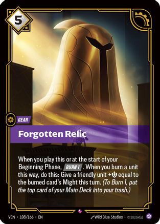 Forgotten Relic (108) Foil - Vendetta