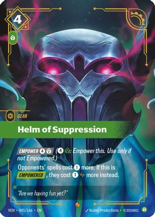 Helm of Suppression (045) Foil - Vendetta