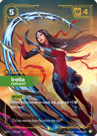Irelia – Fervent (Overnumbered) (174) Foil - Vendetta