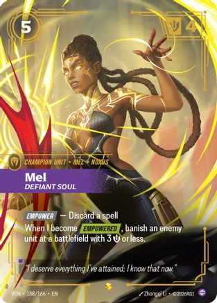 Mel – Defiant Soul (Overnumbered) (188) Foil - Vendetta