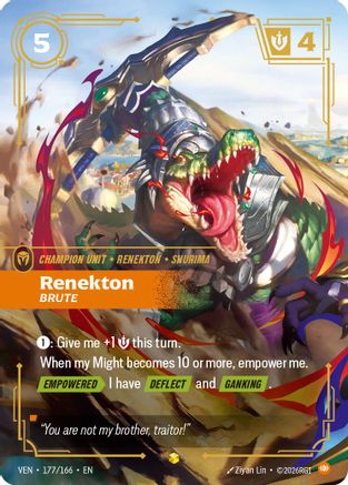Renekton – Brute (Overnumbered) (177) Foil - Vendetta