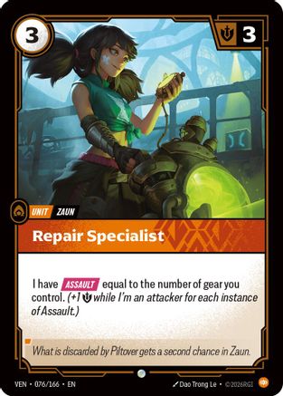 Repair Specialist (076) - Vendetta