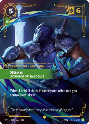 Shen – Scourge of Shadows (Overnumbered) (170) Foil - Vendetta