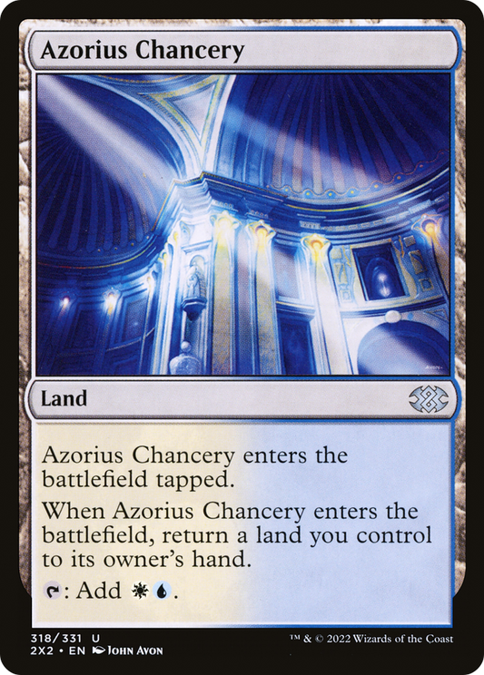 Azorius Chancery [Double Masters 2022] Foil
